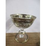 An Italian style gilt illusion glass, height 4ins