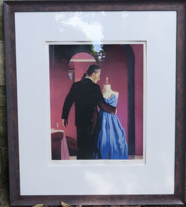 Jack Vettriano, signed limited edition print, Man with Mannequin, 58/295, 22ins x 17ins