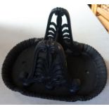 Archibald Kenrick & Sons, cast iron boot scraper, decoration with anthemion leaves