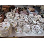 A large collection of Royal Worcester Evesham pattern items, to include serving dishes, plates,