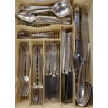 An Elkington canteen of silver plated cutlery