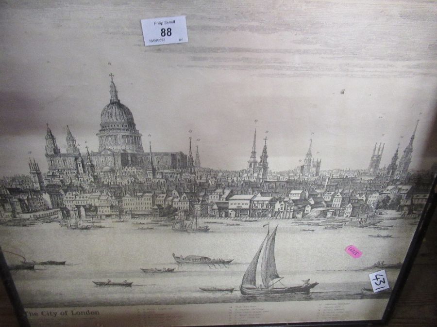 A City of London print, together with other prints - Image 2 of 4