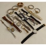 A quantity of assorted fashion wristwatches