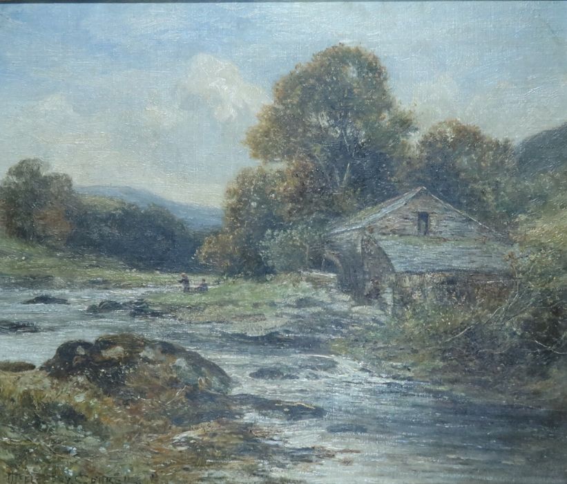 Wellesley Cottrell, oil on canvas, An Old Mill, North Wales, dated 1898, signed bottom left - Image 2 of 4