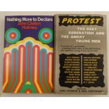 "Nothing More to Declare" by John Clellon Holmes, Andre Deutsch, 1968 first edition; "Protest"
