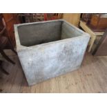 A galvanised water tank, 36ins x 30ins, height 26ins