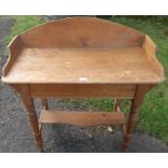 A pine wash stand, width 36ins, height 37ins