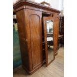 A Victorian mahogany compactum, width 70ins