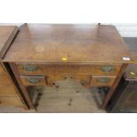 An Antique oak low boy, width 32ins, height 28ins