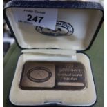 A Johnson Matthey 100 grammes 999 fine silver bullion bar, cased - 37762