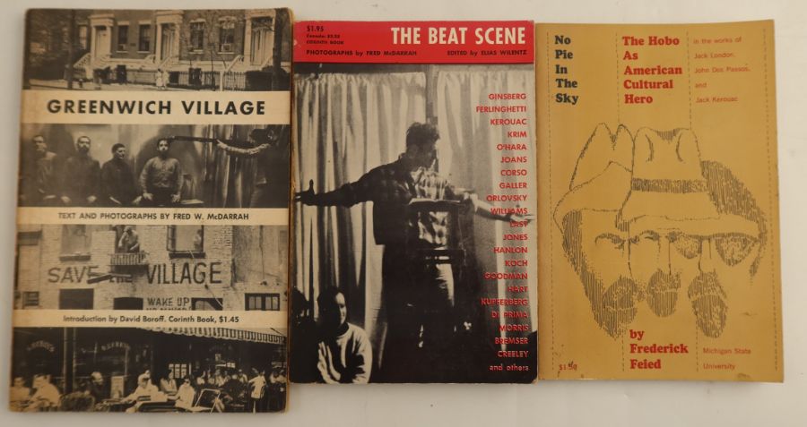 "Greenwich Village" text and photographs by Fred W McDarrah, Corinth Books, 1963 first edition; "The