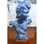 Austin Prod, after George Coudray, Art Nouveau bust of a woman, height 22ins