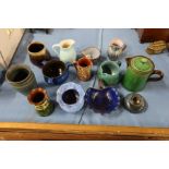 A collection of pottery items