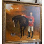 Nick Upton, after Louis Desanges, oil on canvas, portrait of William Drogo Montagu Viscount