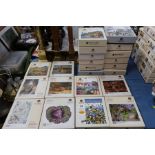 22 Wentworth Wooden Puzzles, boxes, four 500 pieces puzzles, one 225 puzzles and seventeen 250