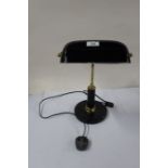 A desk reading lamp, together with a Herbert Terry & Sons angle poise lamp on stepped base