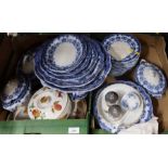37783 A collection of Victorian style china, together with Royal Worcester Evesham pattern