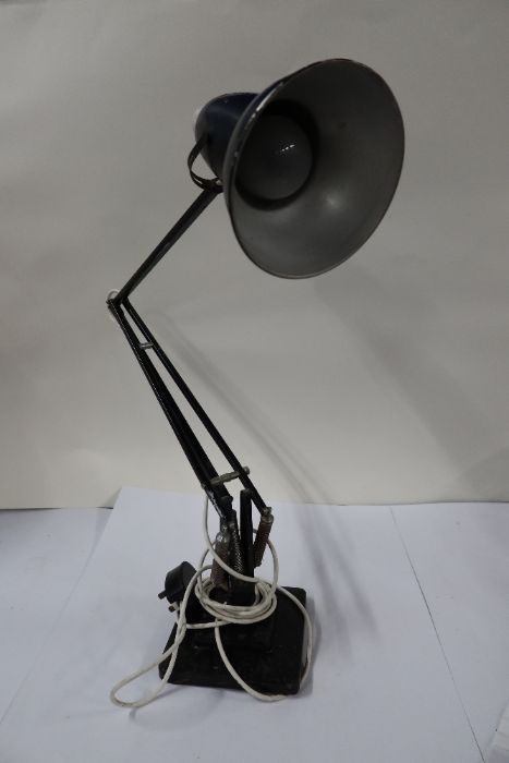 A desk reading lamp, together with a Herbert Terry & Sons angle poise lamp on stepped base - Image 5 of 5