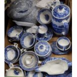 A collection of Spode china, Italian pattern, differing ages