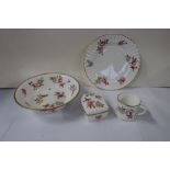 Four pieces of Royal Worcester Marissa pattern chins, together with a Royal Worcester Sylvan
