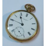 An 18ct gold cased pocket watch, with subsidiary seconds dial, inscribed, Curtis and Spriggs