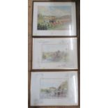 Ken Howard, two colour prints, military subject, together with a John King print