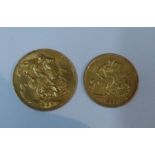 |A 1926 gold sovereign, together with an 1897 gold half sovereign