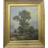Samuel Henry Baker RBSA , oil on canvas, Study at Ladywood, Birmingham, 20ins x 16ins