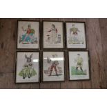 A set of 7 x theatrical prints of actors in various Shakespearean roles by Waldo S Lanchester