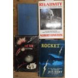 Rocket by Sir Philip Joubert, Once Around the Sun by Ronald Fraser, Relativity by Albert Einstein