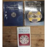Various books on Worcester porcelain