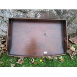 A mahogany butler's tray, width 27.5ins