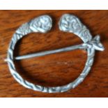A Scottish silver scarf pin, with Celtic decoration, maker James Coull Ltd
