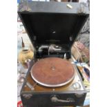 A Columbia portable gramophone