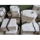 A large collection of plaster moulds, to include beefeater soldier, animals etc