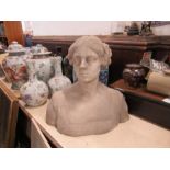 Prof Raffaello Romanelli, a marble bust of a woman