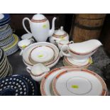 A collection of Royal Worcester Beaufort pattern china together with Wedgwood Colorado pattern