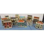 Eleven Royal Crown Derby paperweights, modelled as buildings