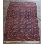 A Persian Style Silk on Cotton Rug, 147x104cm