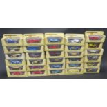 Thirty Matchbox Models of Yesteryear Cars, Vans etc. in Cream Boxes