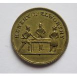 Henry L. Elworthy Country House inn Exeter 1 1/2d Token