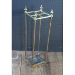 Brass Walking Stick Stand. 62cm tall.