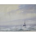 C. Stanley Desborough 1976, Seascape, 37.5x27cm, framed & glazed