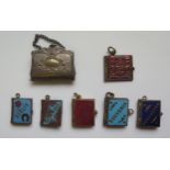 A Collection of Miniature Enamel and other Books including WARWICK, BERLIN, WORCESTER, PARIS etc.