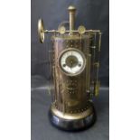 A Large Brass Steampunk/Industrail Style Clock, 60cm Height.