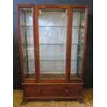 A Glazed Mahogany Trophy Cabinet, 192(h)x134(w)x51(h)cm