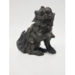 A Chinese Cast Bronze Foo Dog, 8cm high