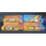 Four Matchbox Superfast 5 Pack Sets Including Rare MP-1, Classy Classics, Workin' Wheels and Turbo