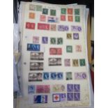 A Selection of World Stamps including GB and tea cards
