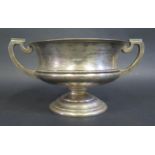 A George V Silver Two Handled Presentation Cup engraved 'Captain J.C. Wynne-Edwards R.W.F. AR EI